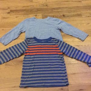 Two Blue Long Sleeve Tees